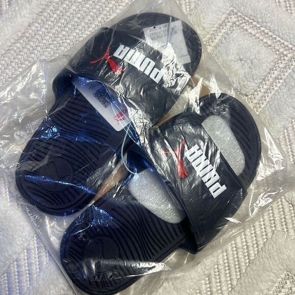 PUMA SLIDES in Navy - Picture 1 of 3